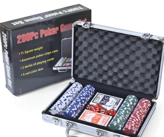 Miniatura 2 de Juego set poker tipo casino fichas carta